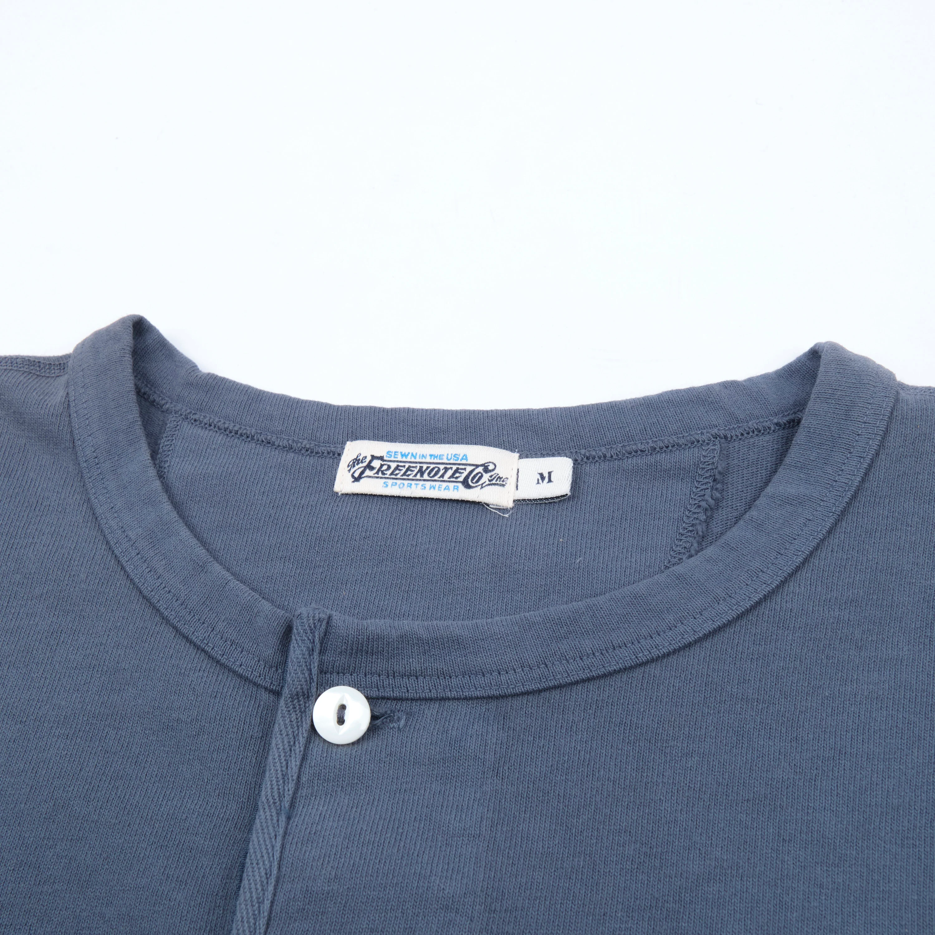 13 Ounce Henley L/S <span>Faded Blue</span> - Image 3