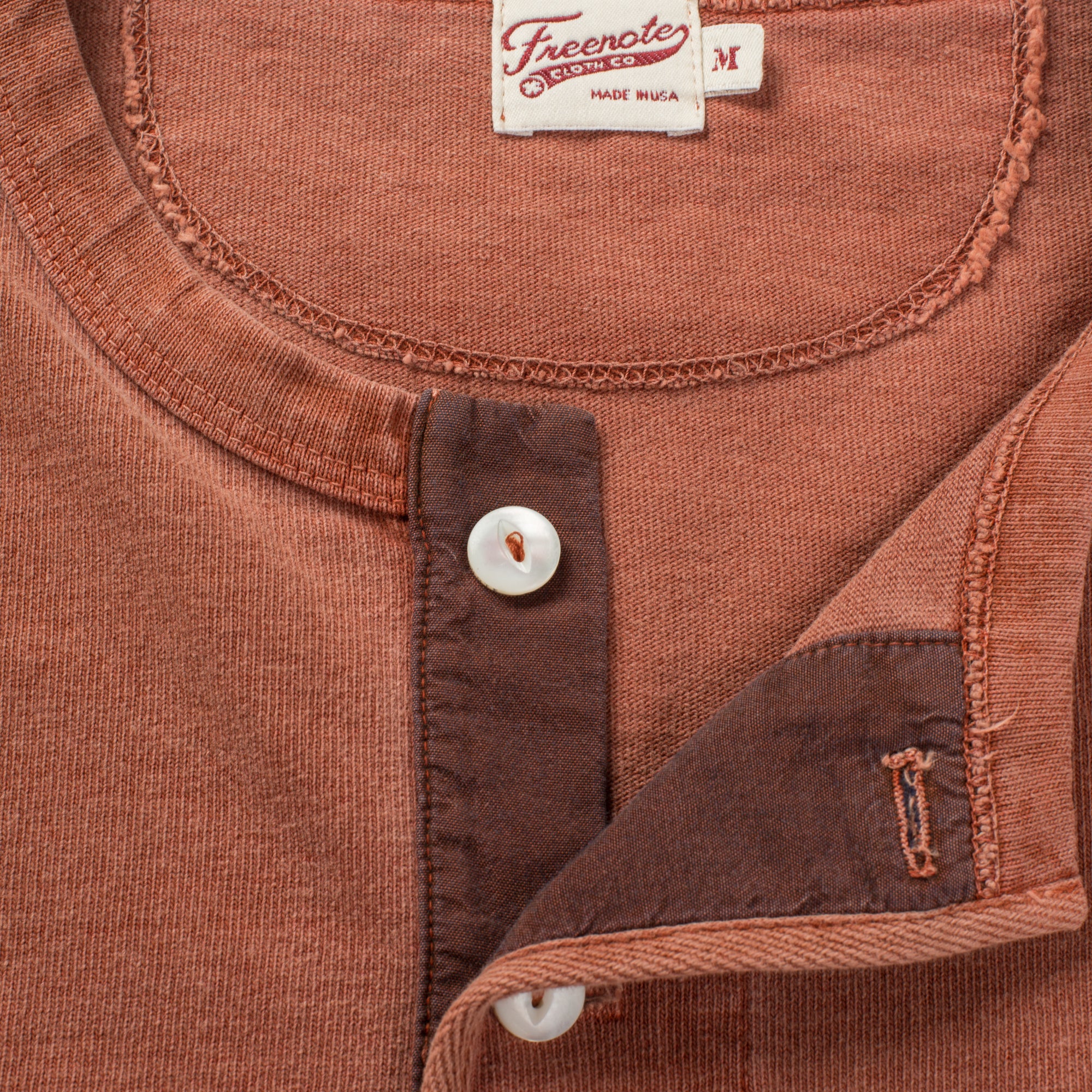 13 Ounce Henley L/S <span>Rust</span> - Image 9