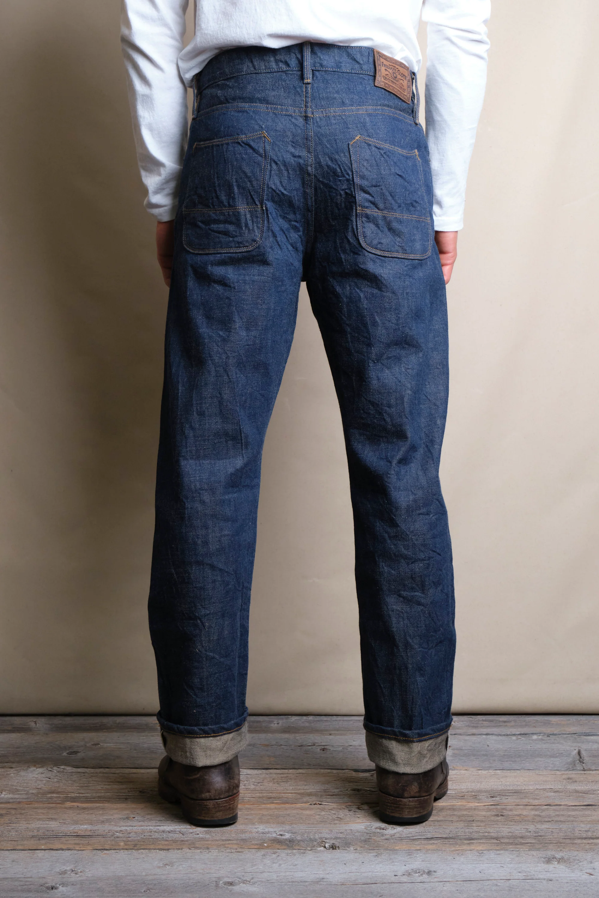 Belford Straight 13 Ounce Natural Rinsed Denim - Image 5