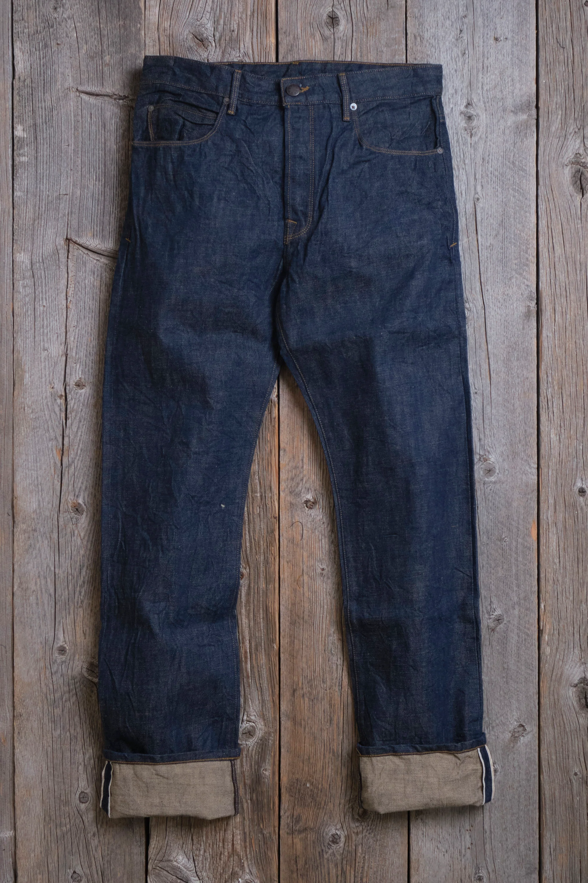 Belford Straight 13 Ounce Natural Rinsed Denim - Image 6