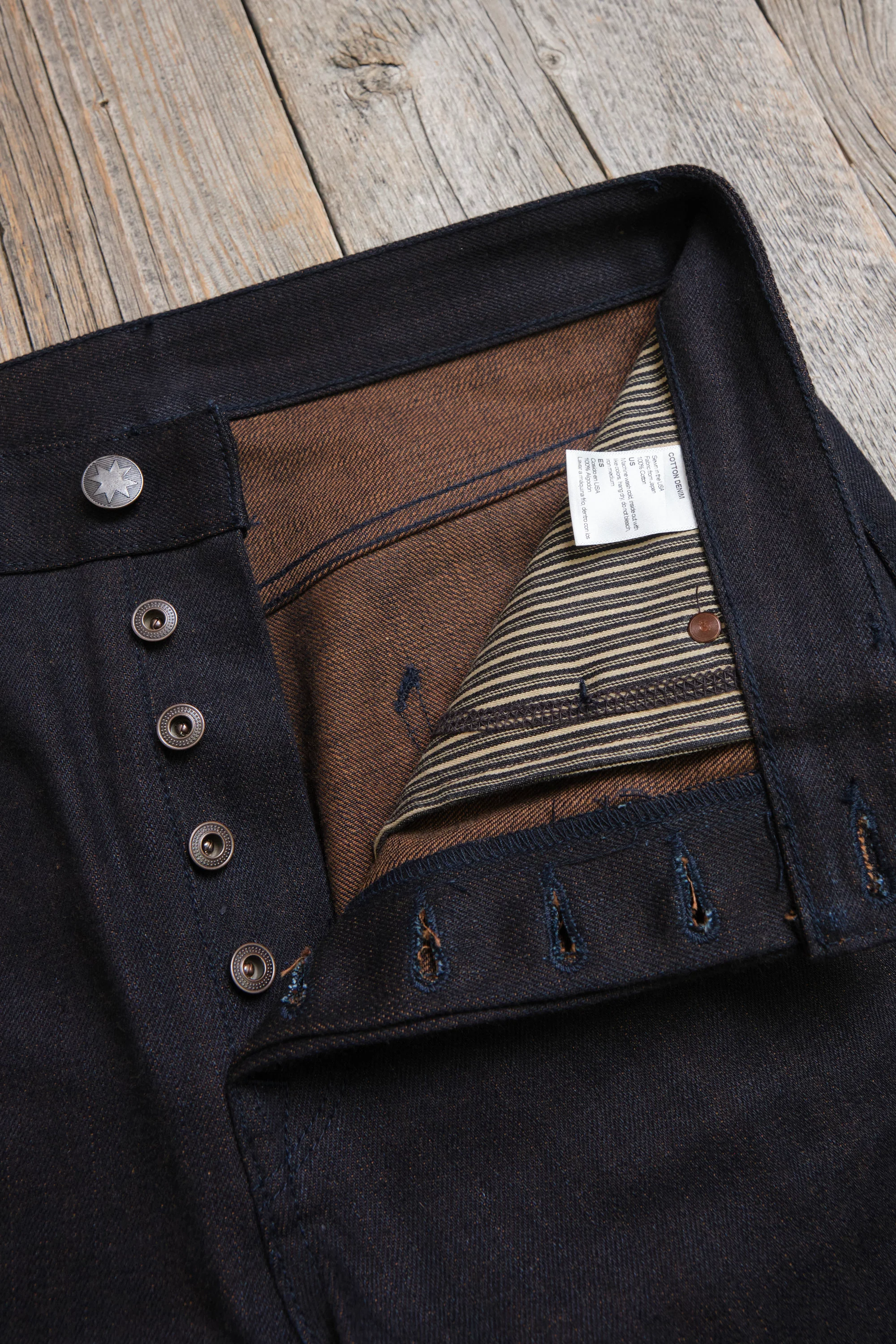 Belford Straight 16 Ounce Indigo Brown Denim - Image 7