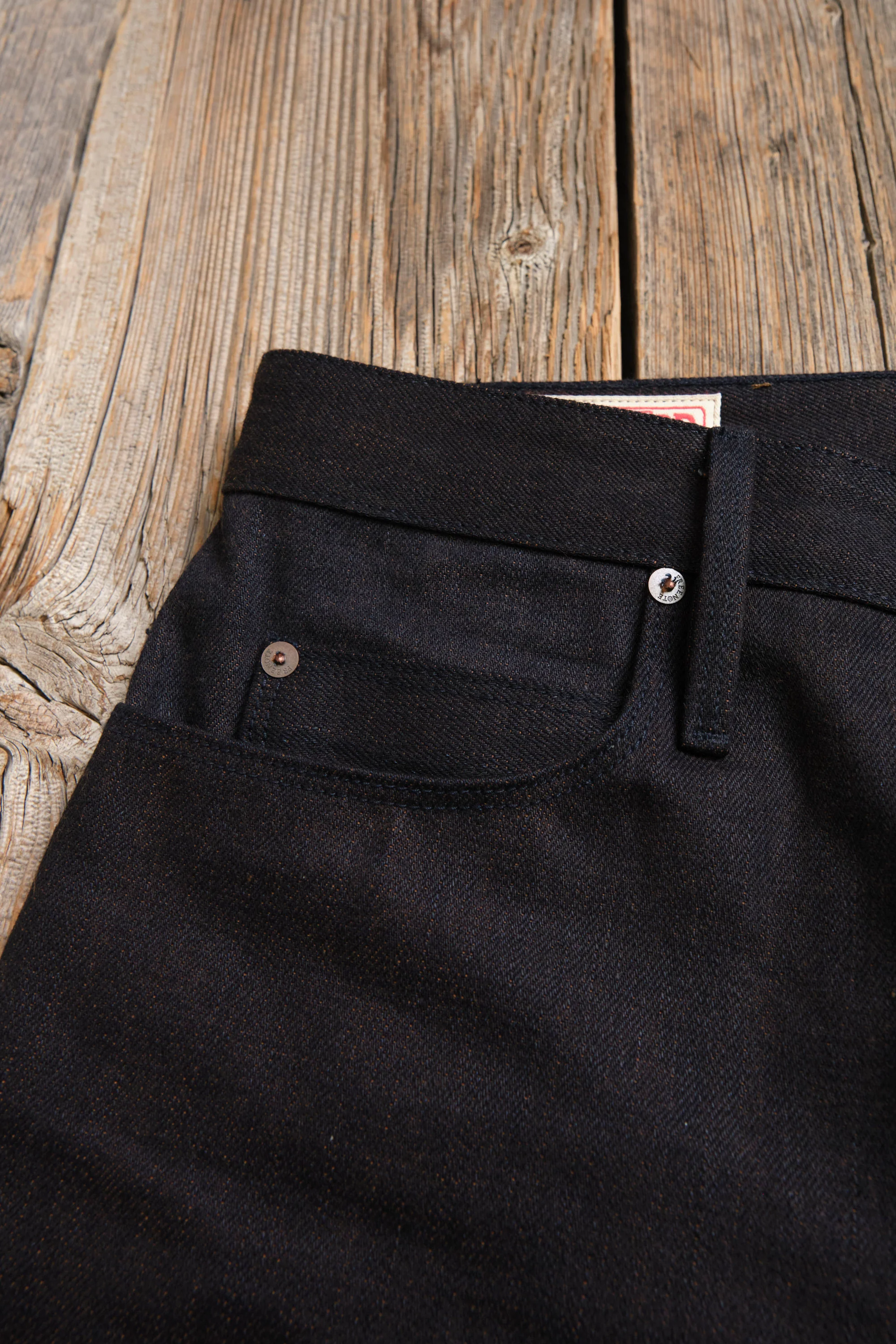 Belford Straight 16 Ounce Indigo Brown Denim - Image 8