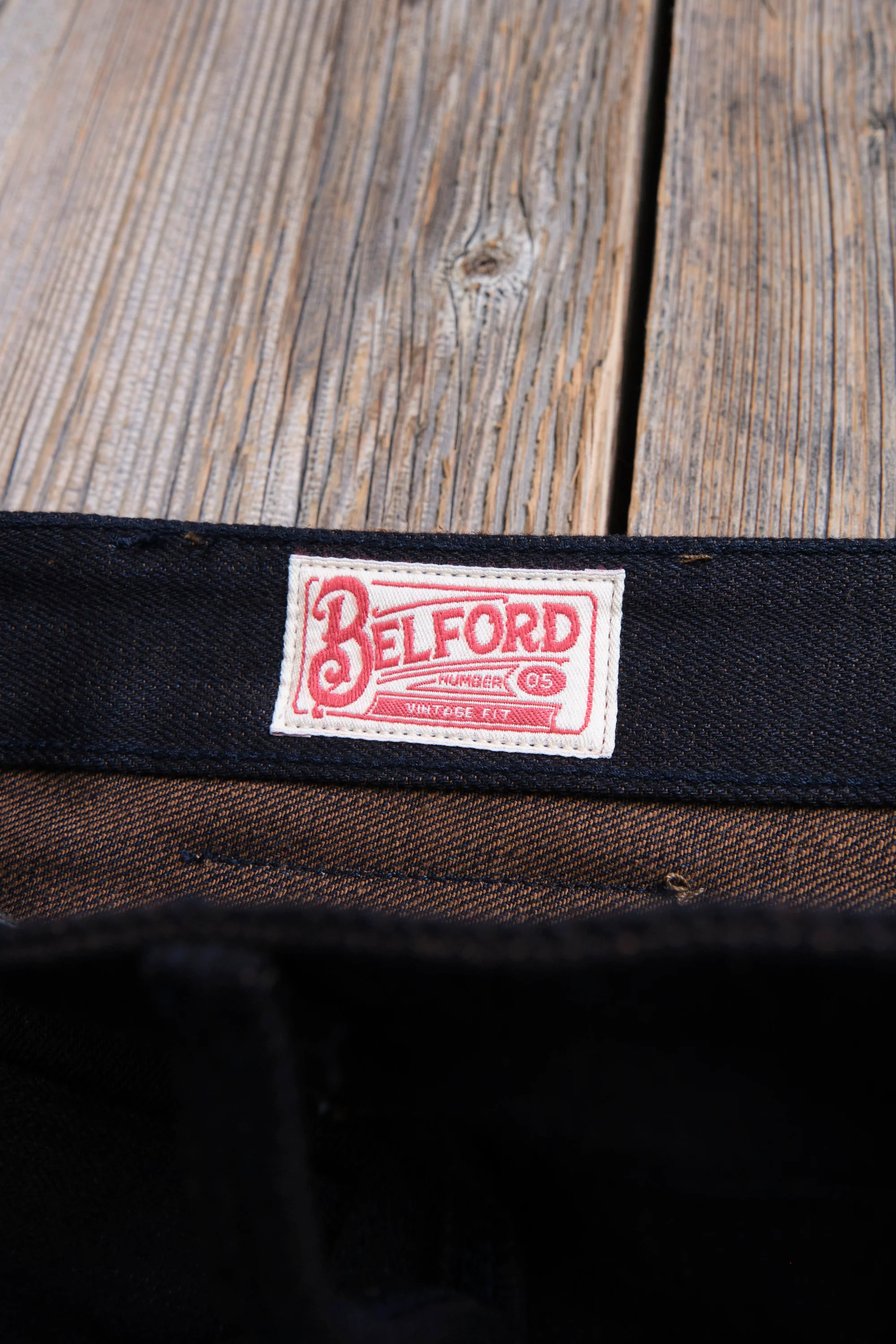 Belford Straight 16 Ounce Indigo Brown Denim - Image 9