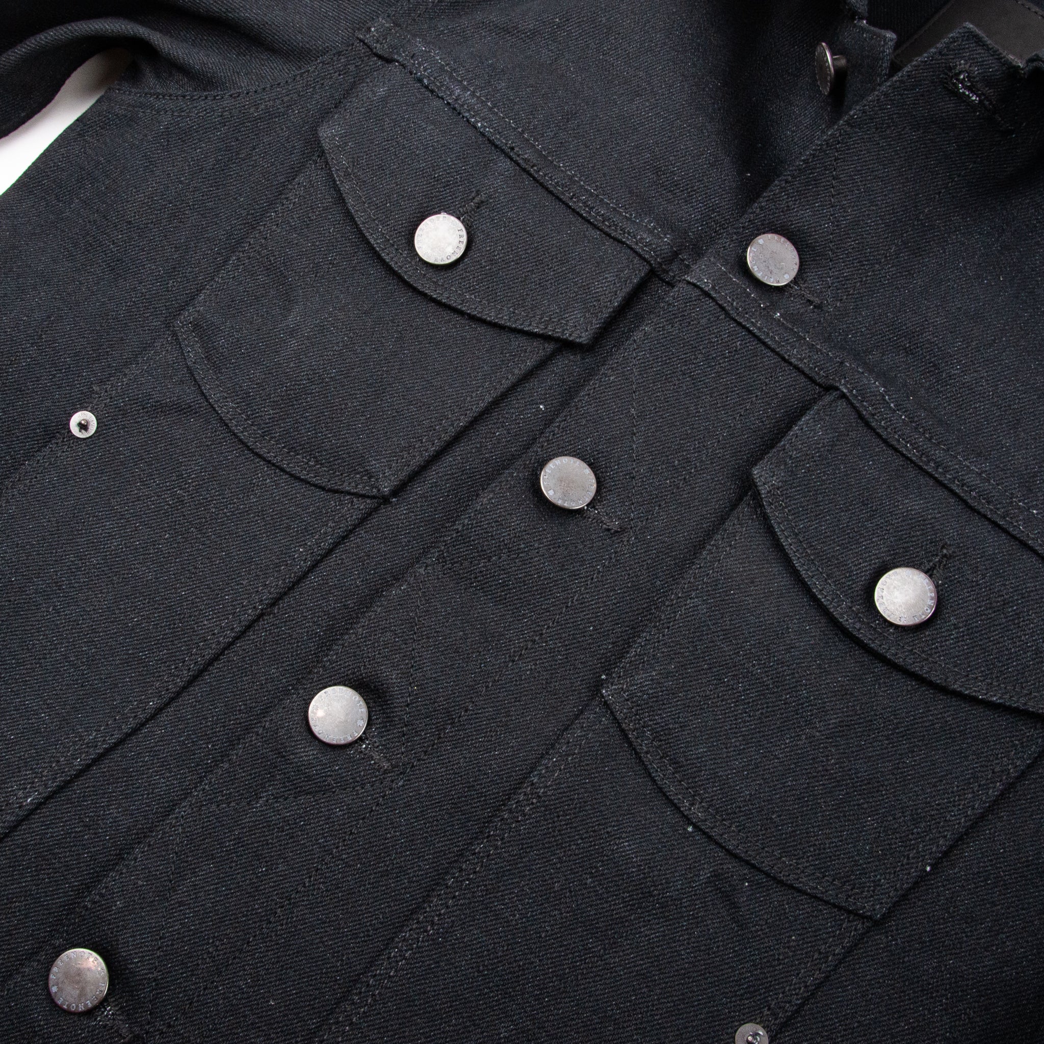 Classic Denim Jacket <span> 17 Ounce Black Slub Denim </span> - Image 5