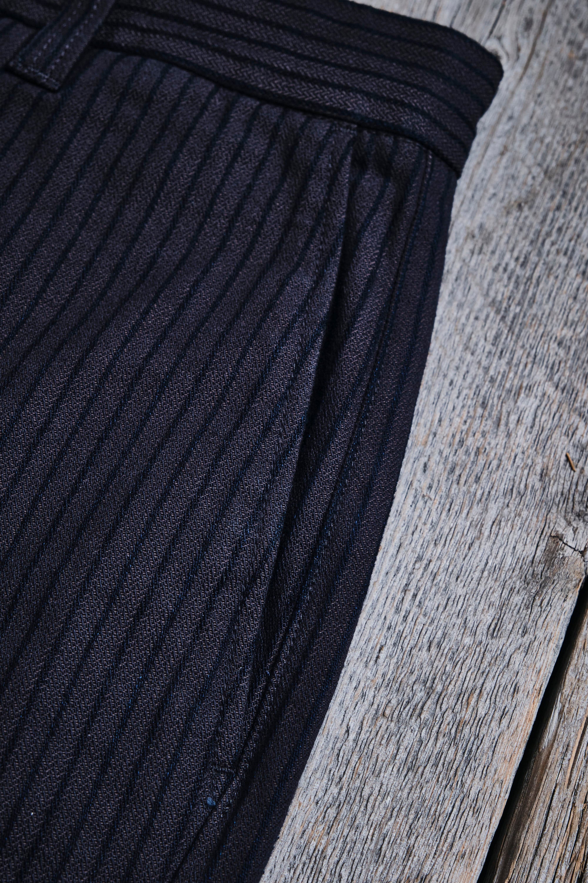 Deck Pant Indigo Herringbone Dobby - Image 5