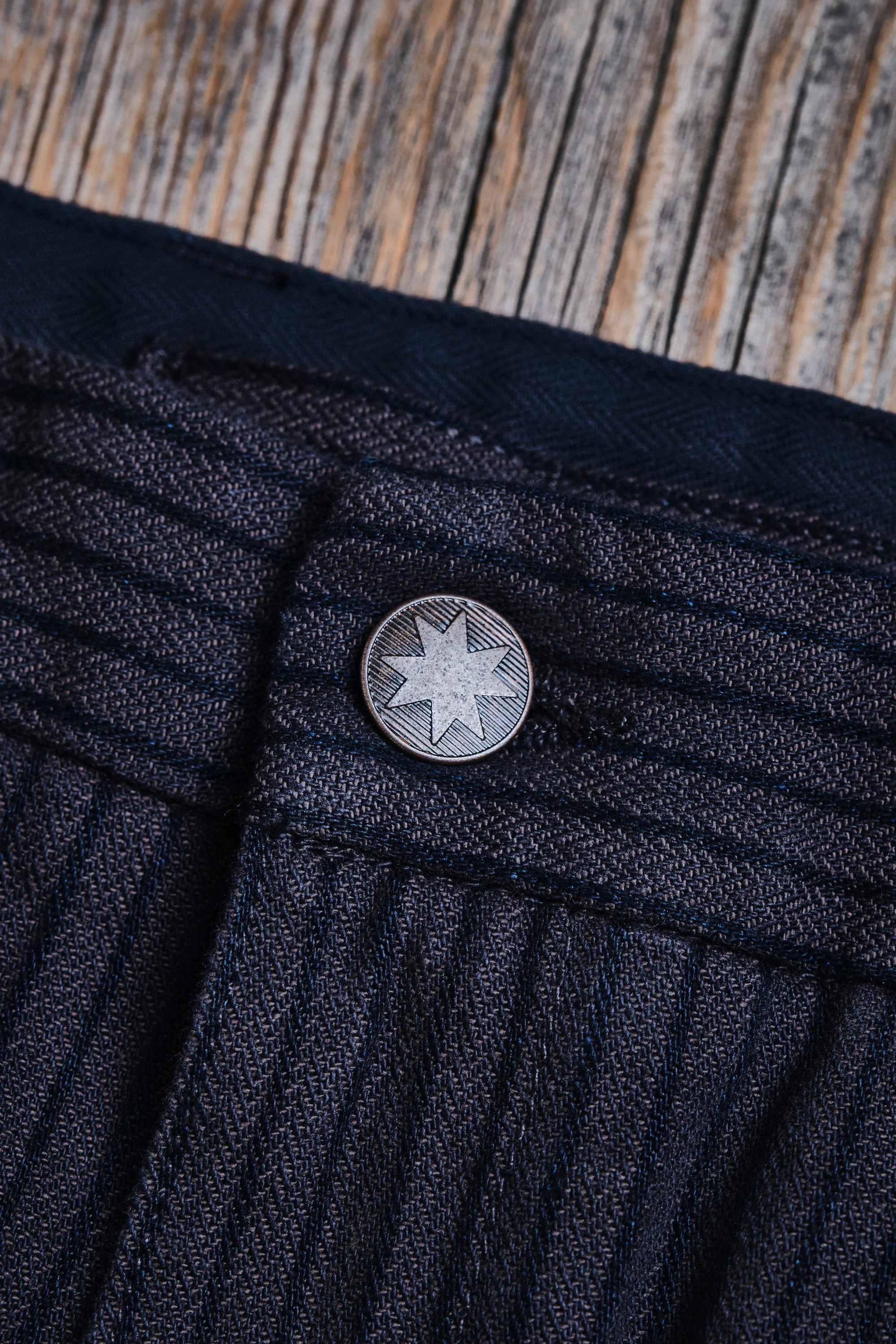Deck Pant Indigo Herringbone Dobby - Image 6