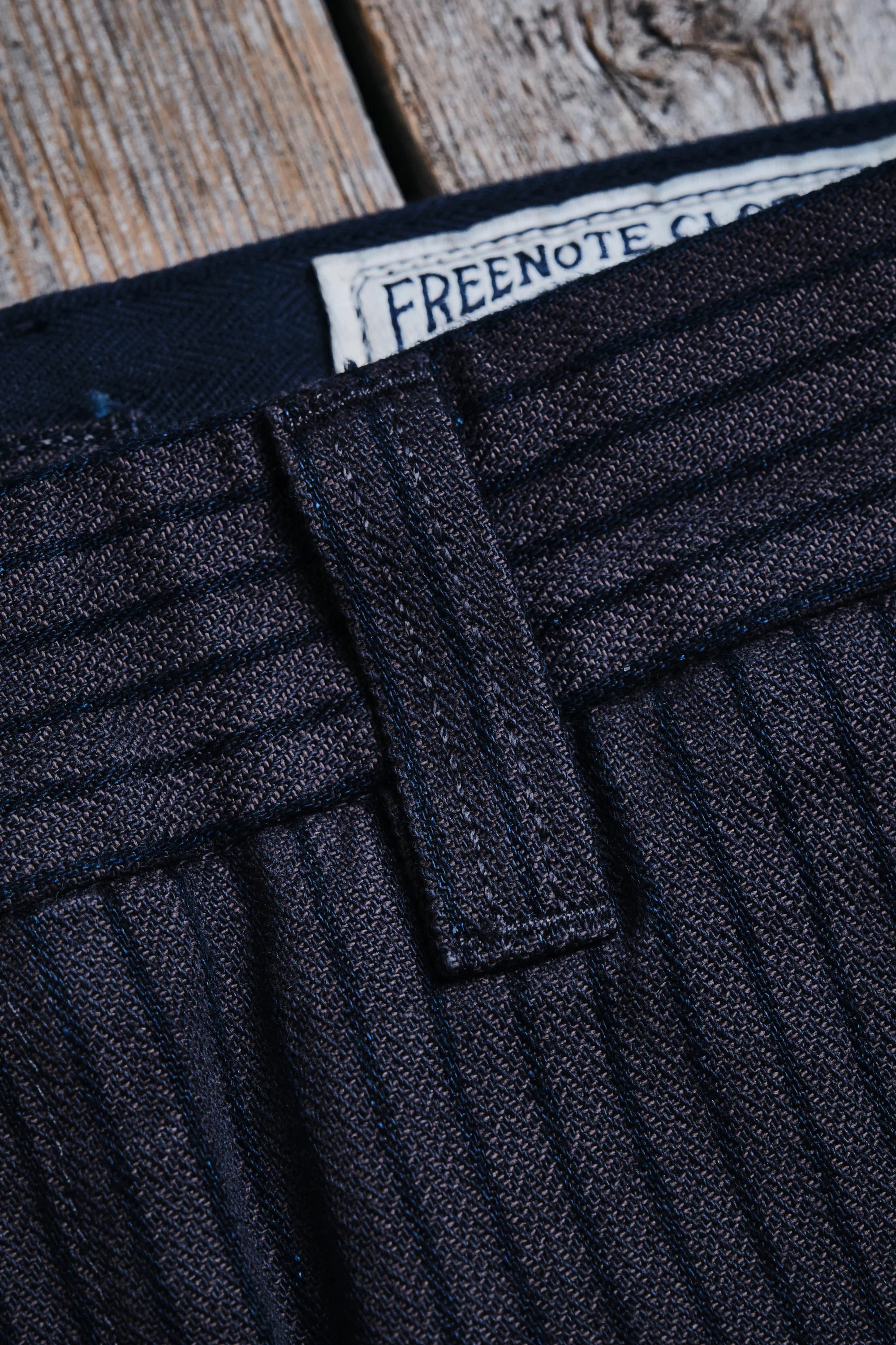 Deck Pant Indigo Herringbone Dobby - Image 7