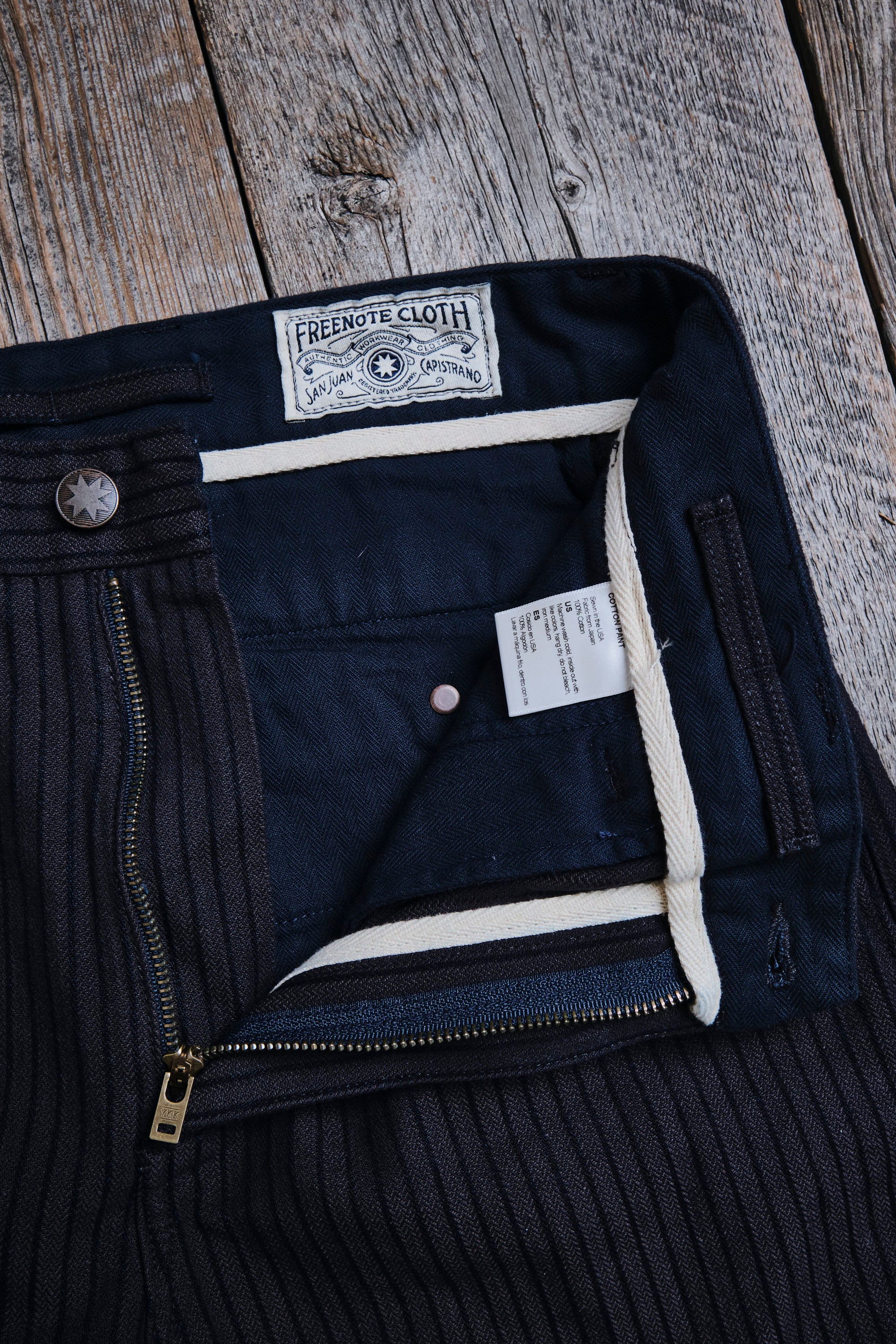 Deck Pant Indigo Herringbone Dobby - Image 9