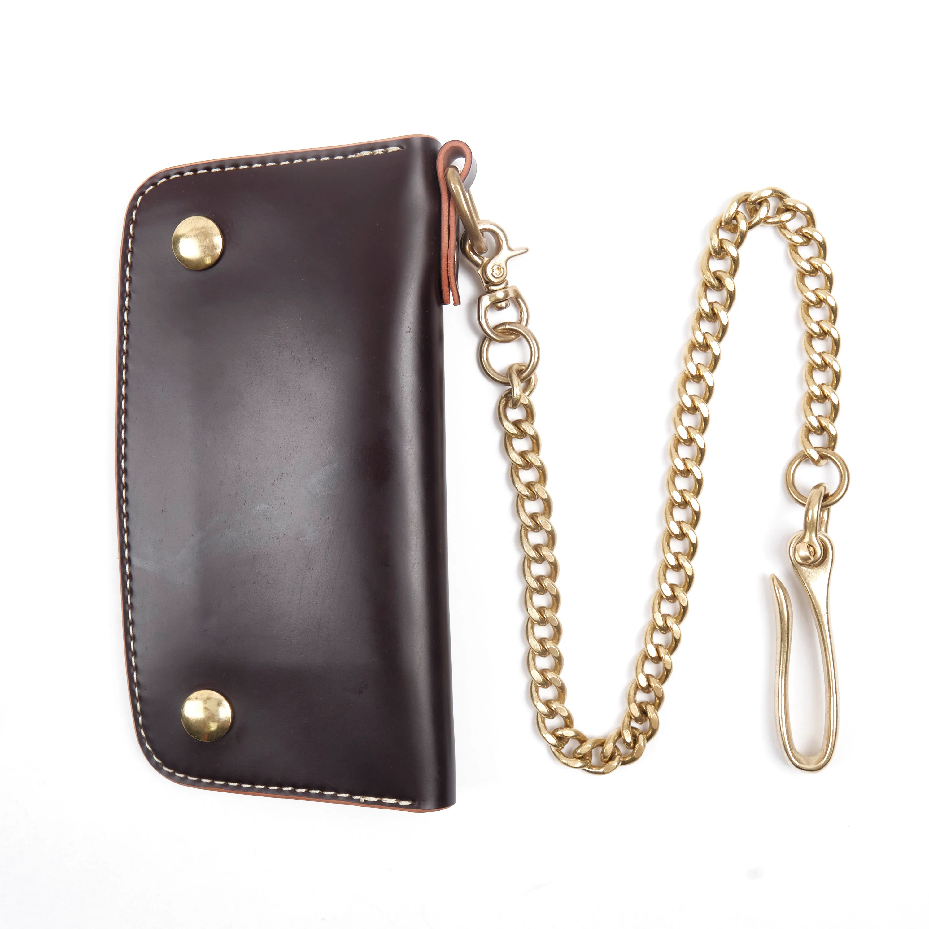 GOLDEN AGE SUPPLY CO. - MARYAM SHELL CORDOVAN BURGUNDY - TRUCKER WALLET