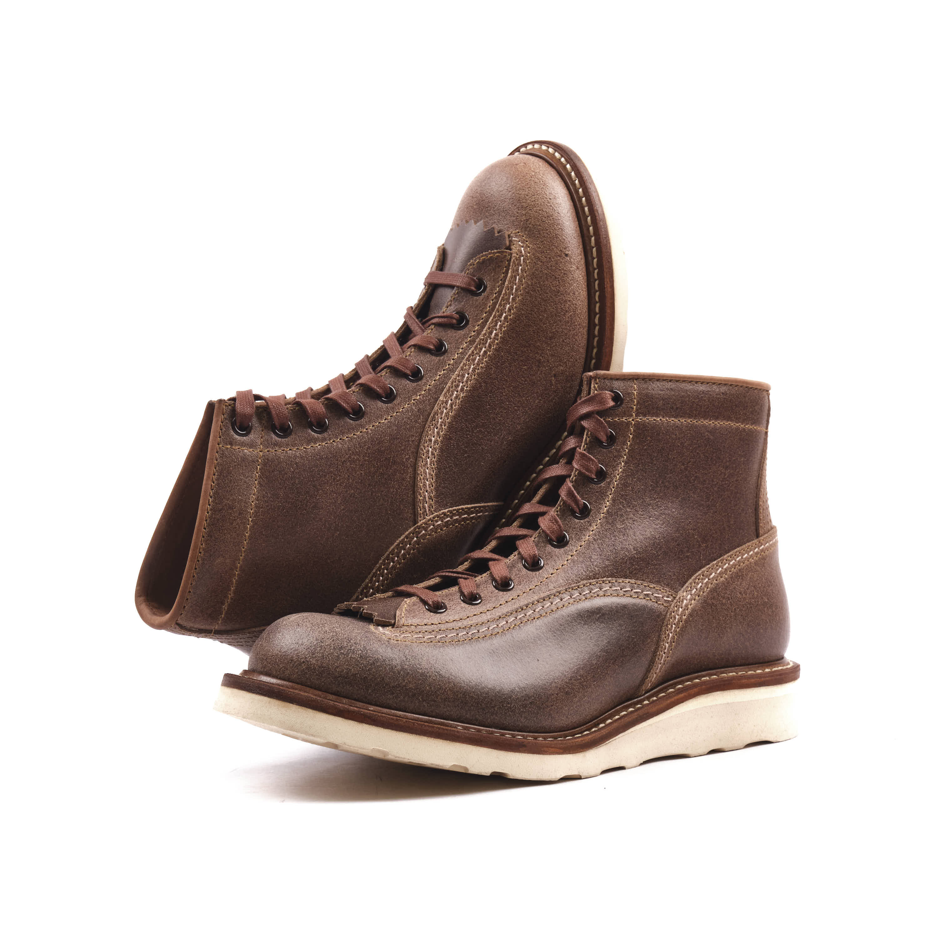 John Lofgren Donkey Puncher Boots - Horween Natural Waxed Flesh - Image 2