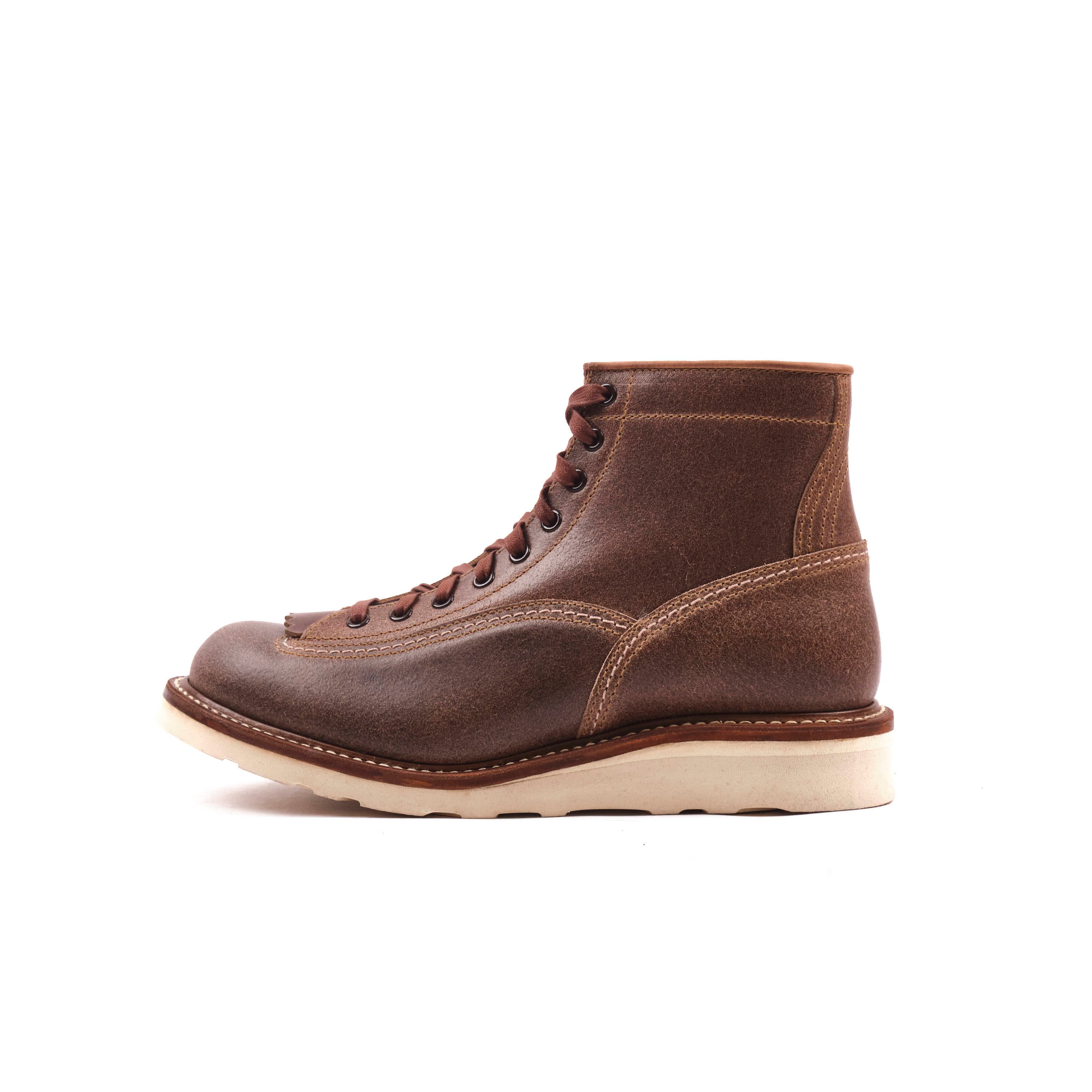 John Lofgren Donkey Puncher Boots - Horween Natural Waxed Flesh - Image 4