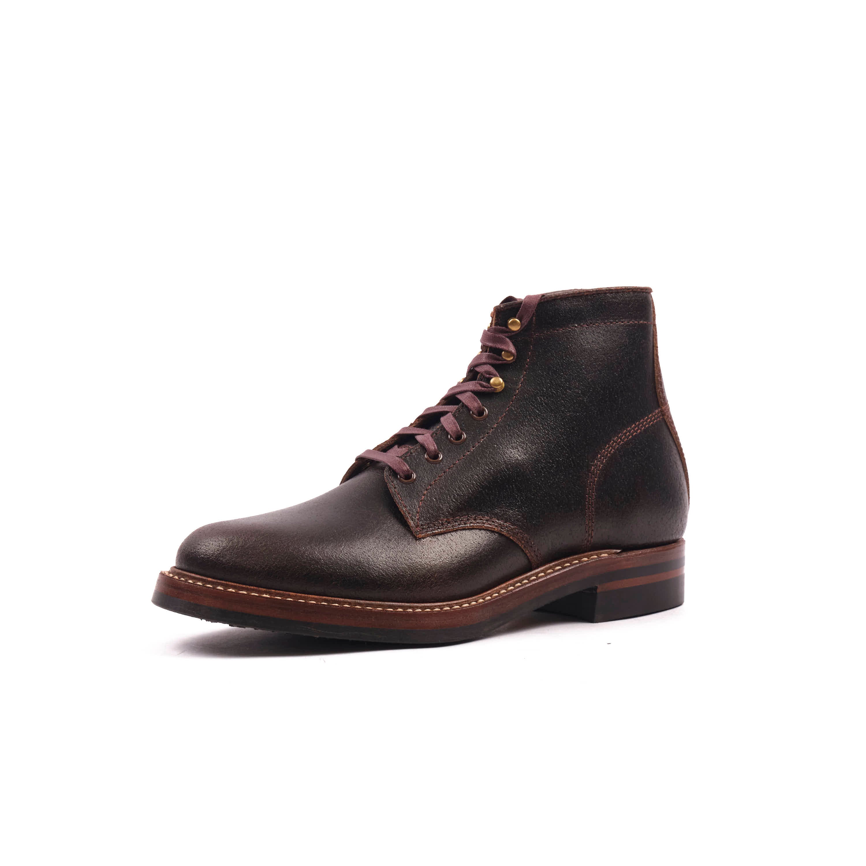 John Lofgren El Capitan Boots - Horween Dark Brown Waxed Flesh - Image 3