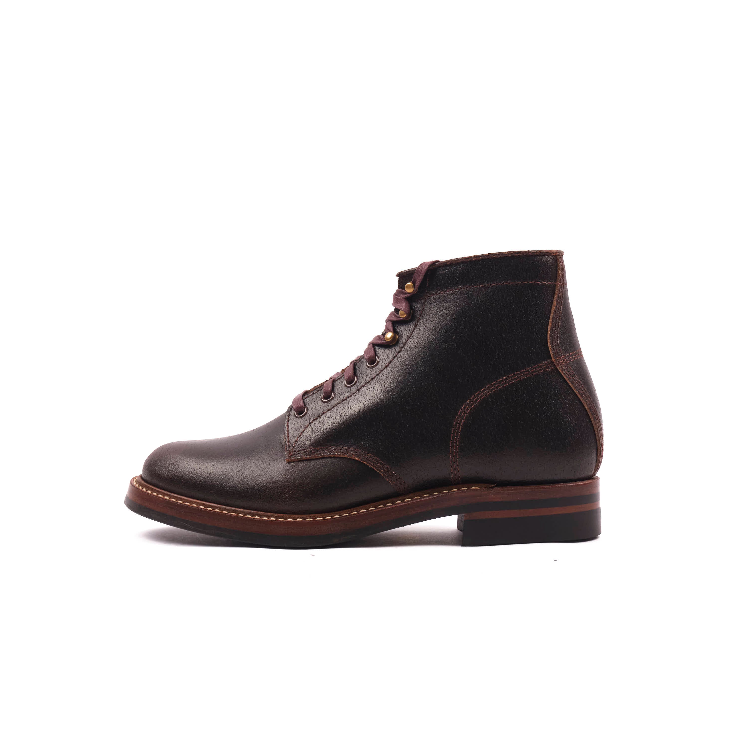 John Lofgren El Capitan Boots - Horween Dark Brown Waxed Flesh - Image 4