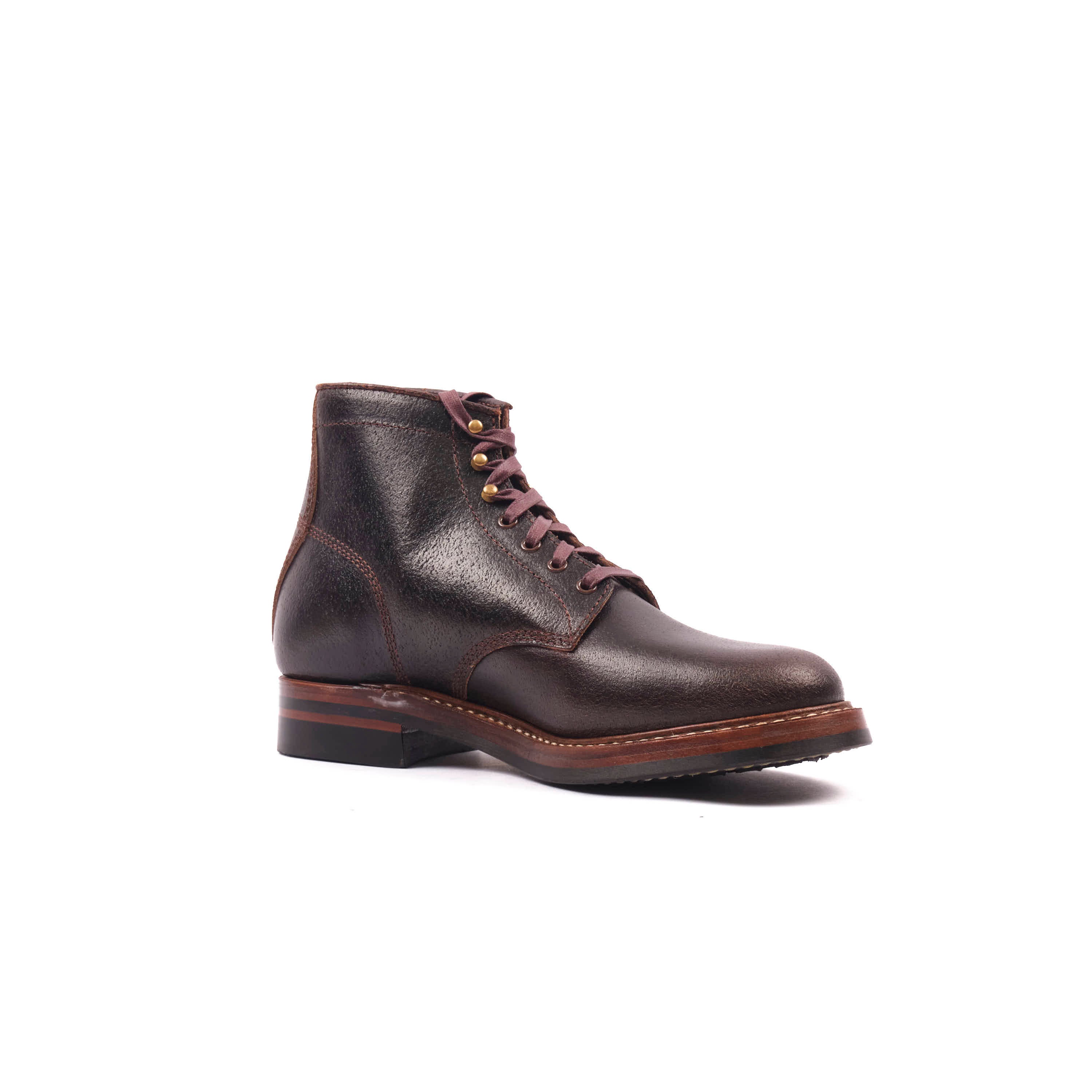 John Lofgren El Capitan Boots - Horween Dark Brown Waxed Flesh - Image 6
