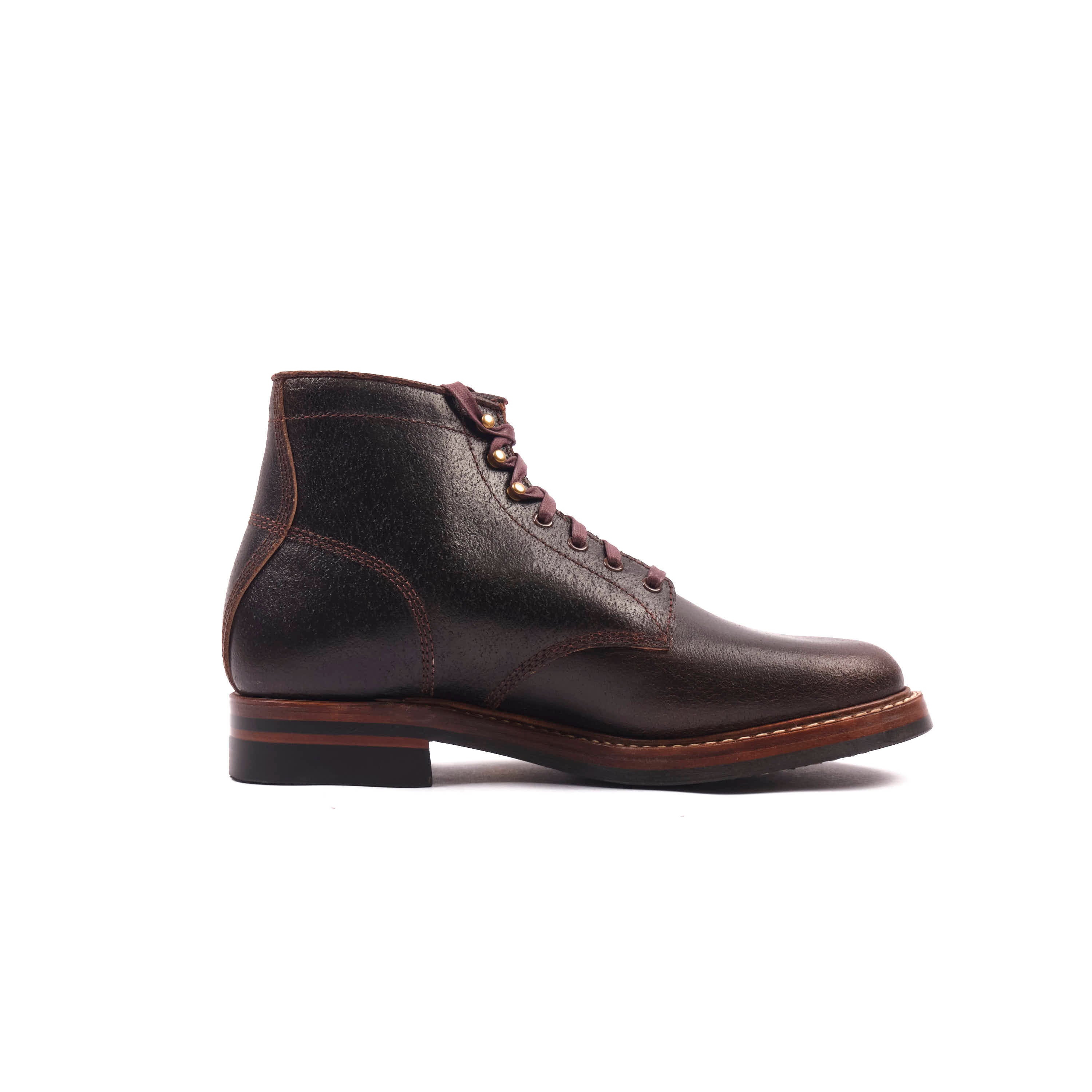 John Lofgren El Capitan Boots - Horween Dark Brown Waxed Flesh - Image 7