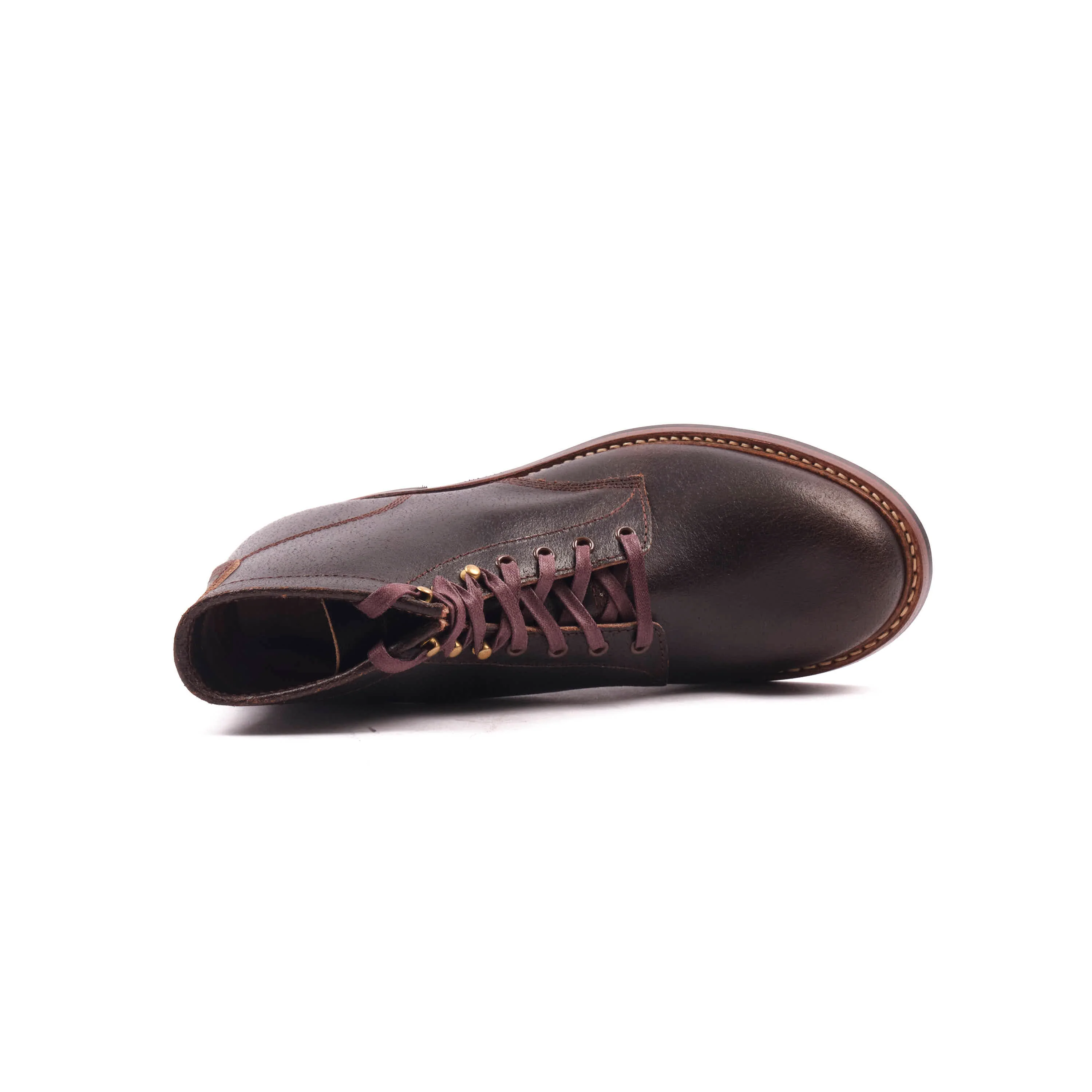 John Lofgren El Capitan Boots - Horween Dark Brown Waxed Flesh - Image 9