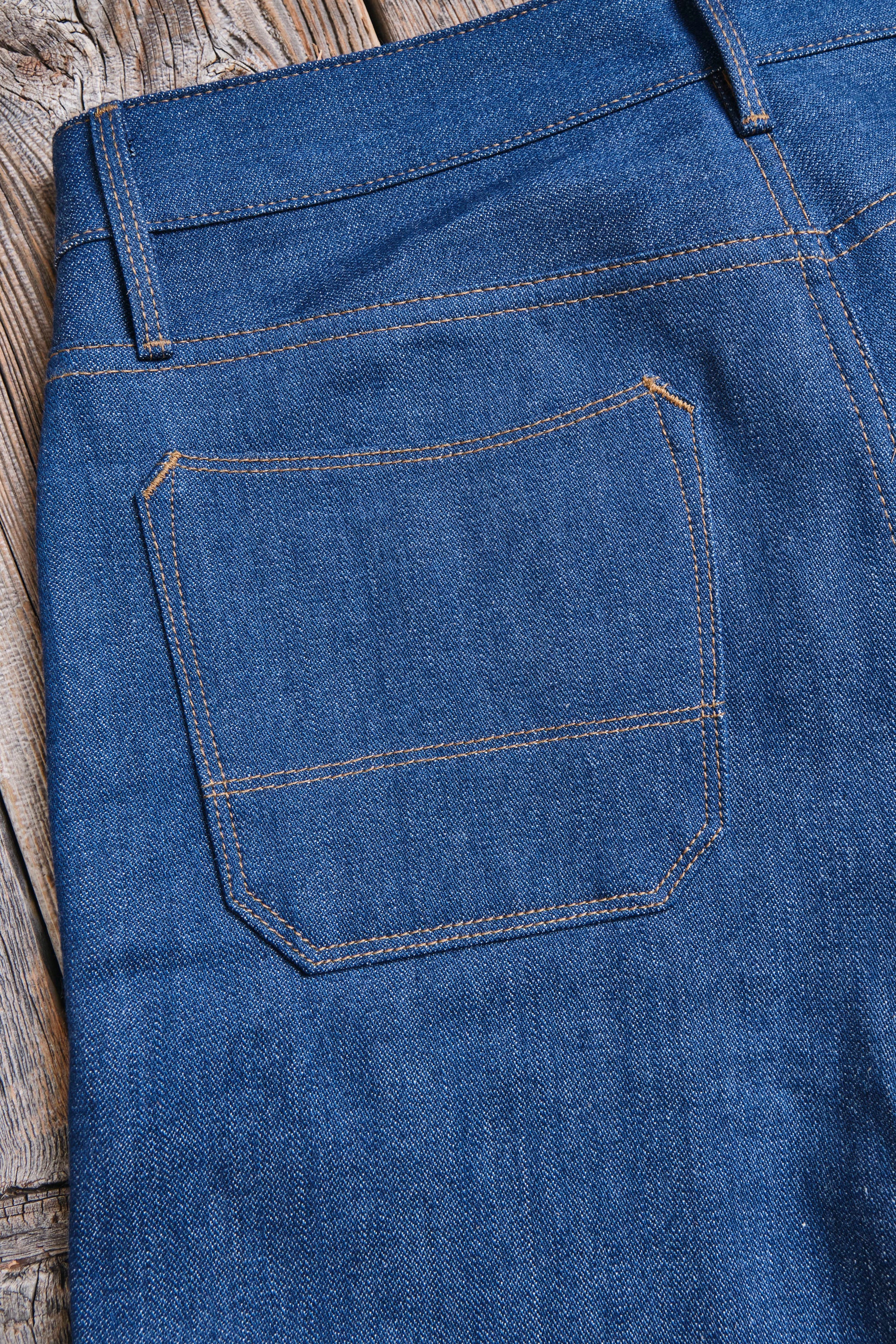 Portola Classic Taper 12 Ounce Vintage Blue Denim - Image 12