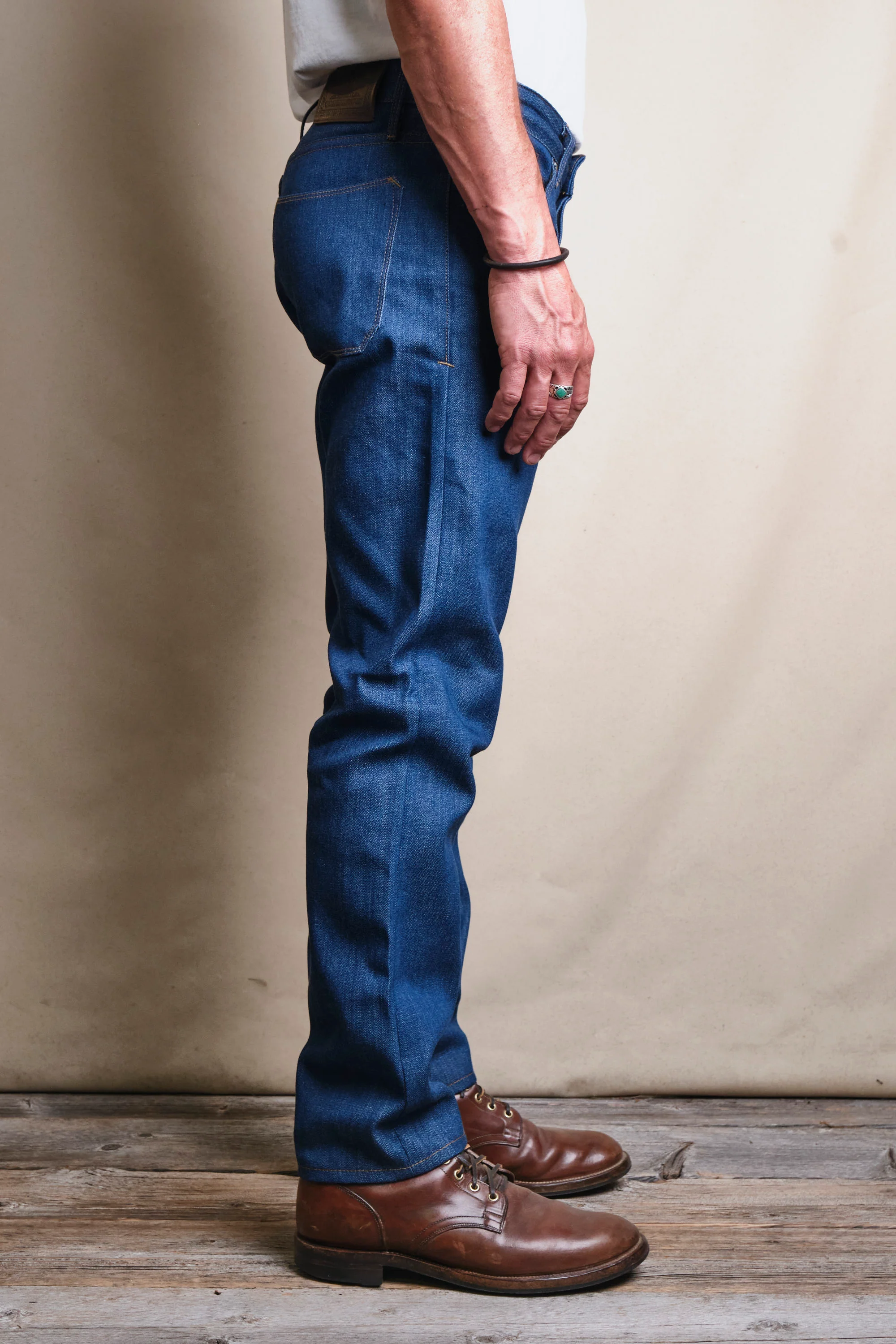 Portola Classic Taper 12 Ounce Vintage Blue Denim - Image 4