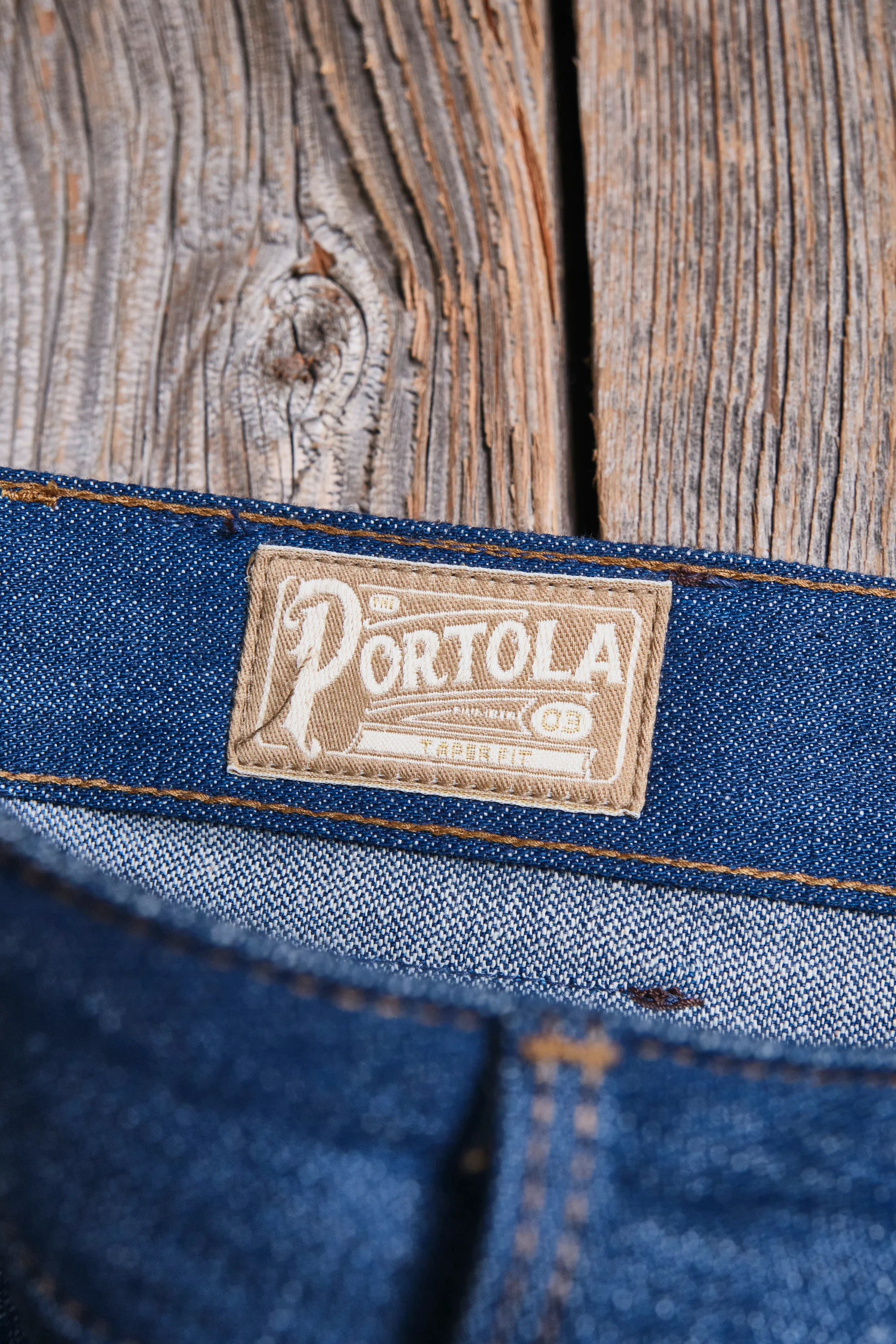 Portola Classic Taper 12 Ounce Vintage Blue Denim - Image 8