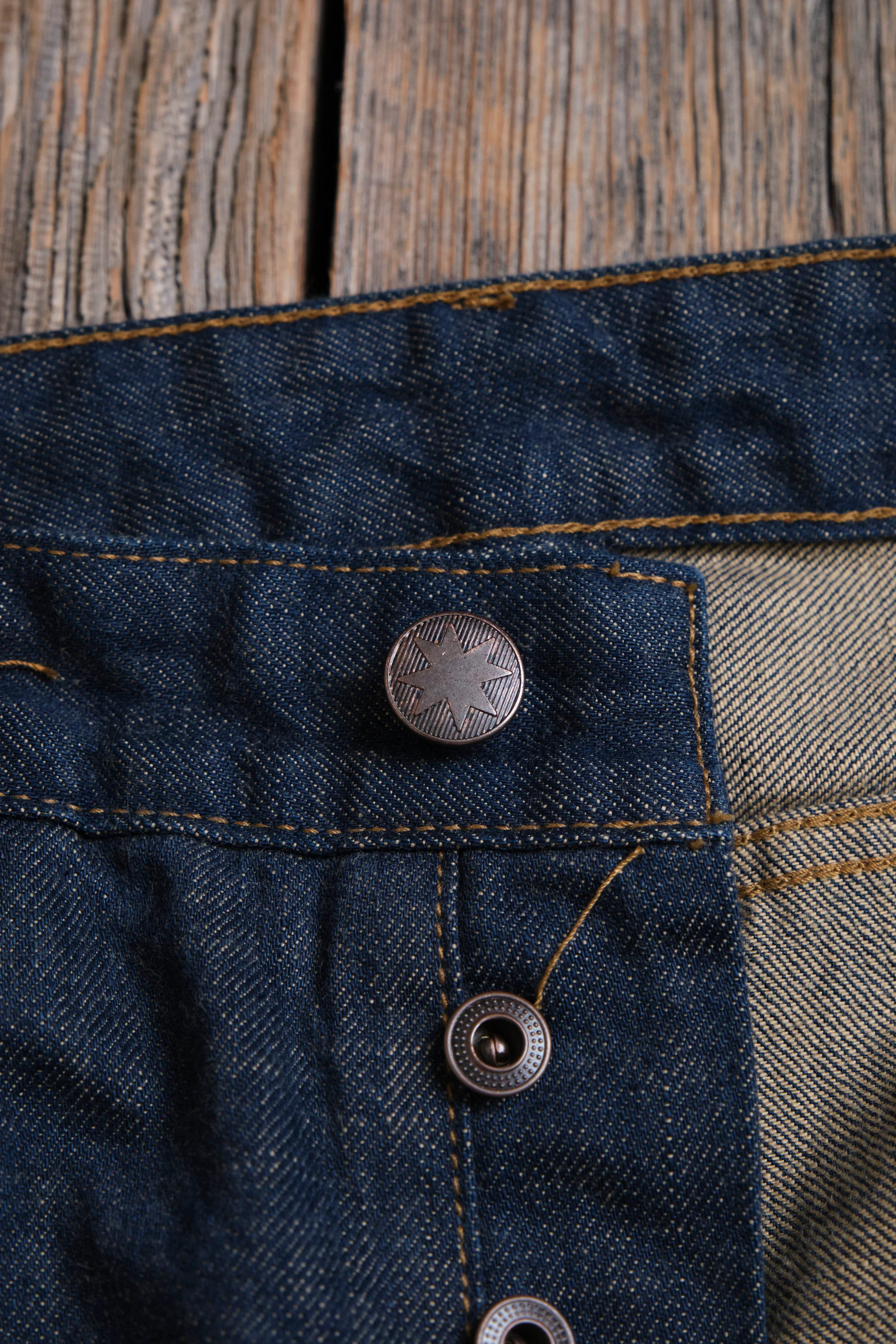 Portola Classic Taper 13 Ounce Natural Rinsed Denim - Image 11
