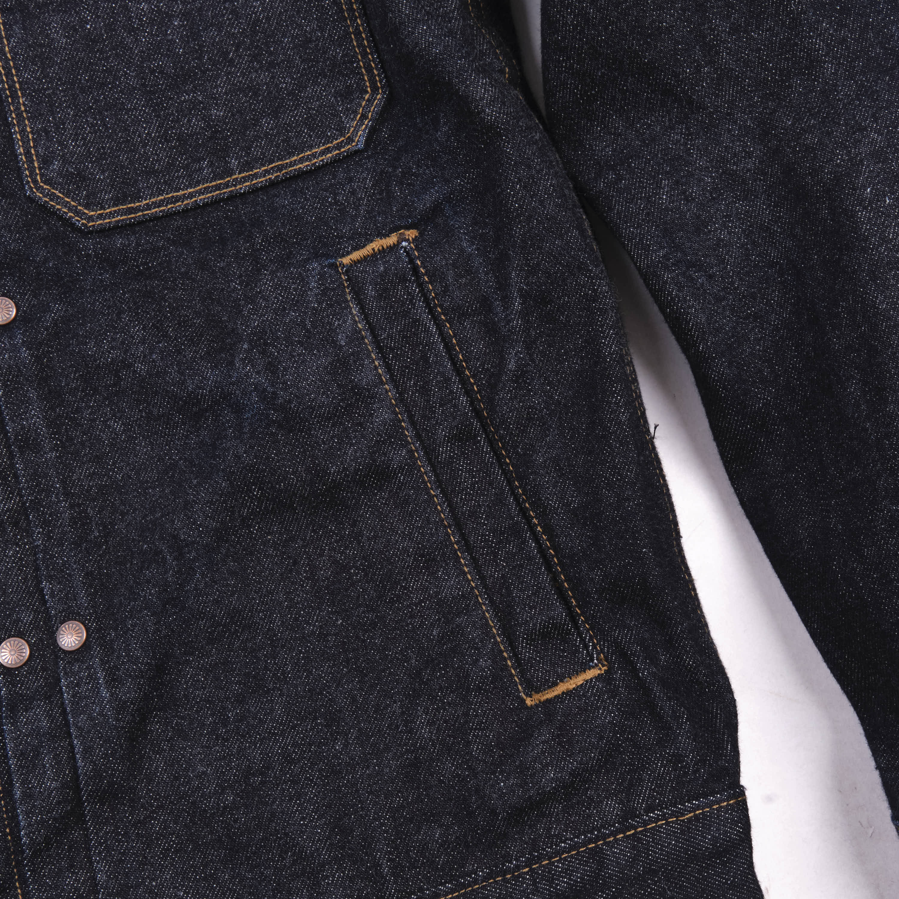 Riders Jacket 15 Ounce Unsinged Rinsed - Image 4