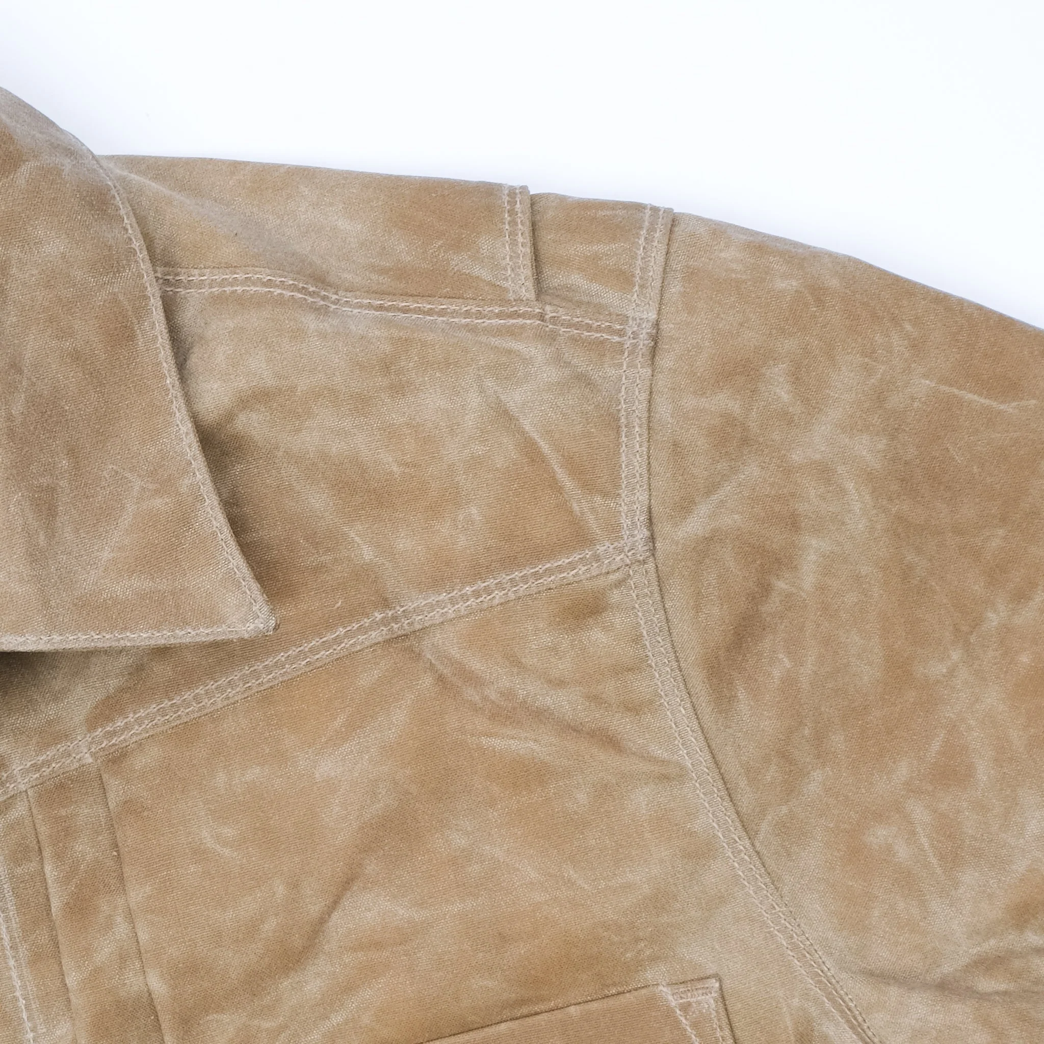 Riders Jacket Waxed Canvas <span>Tumbleweed Red Interior</span> - Image 10