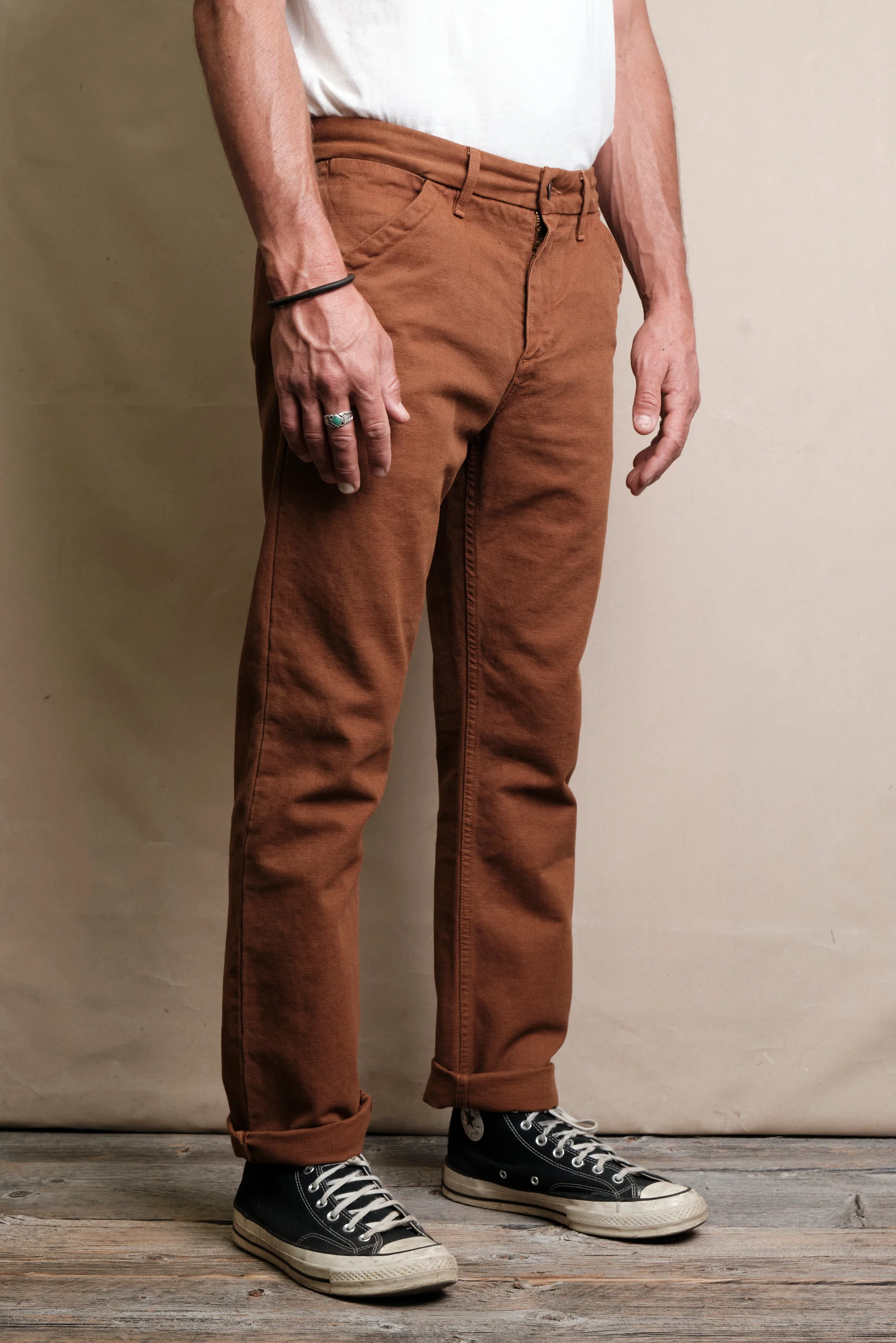 Workers Chino Slim Fit <span> 14 Ounce Slub Rust</span> - Image 3