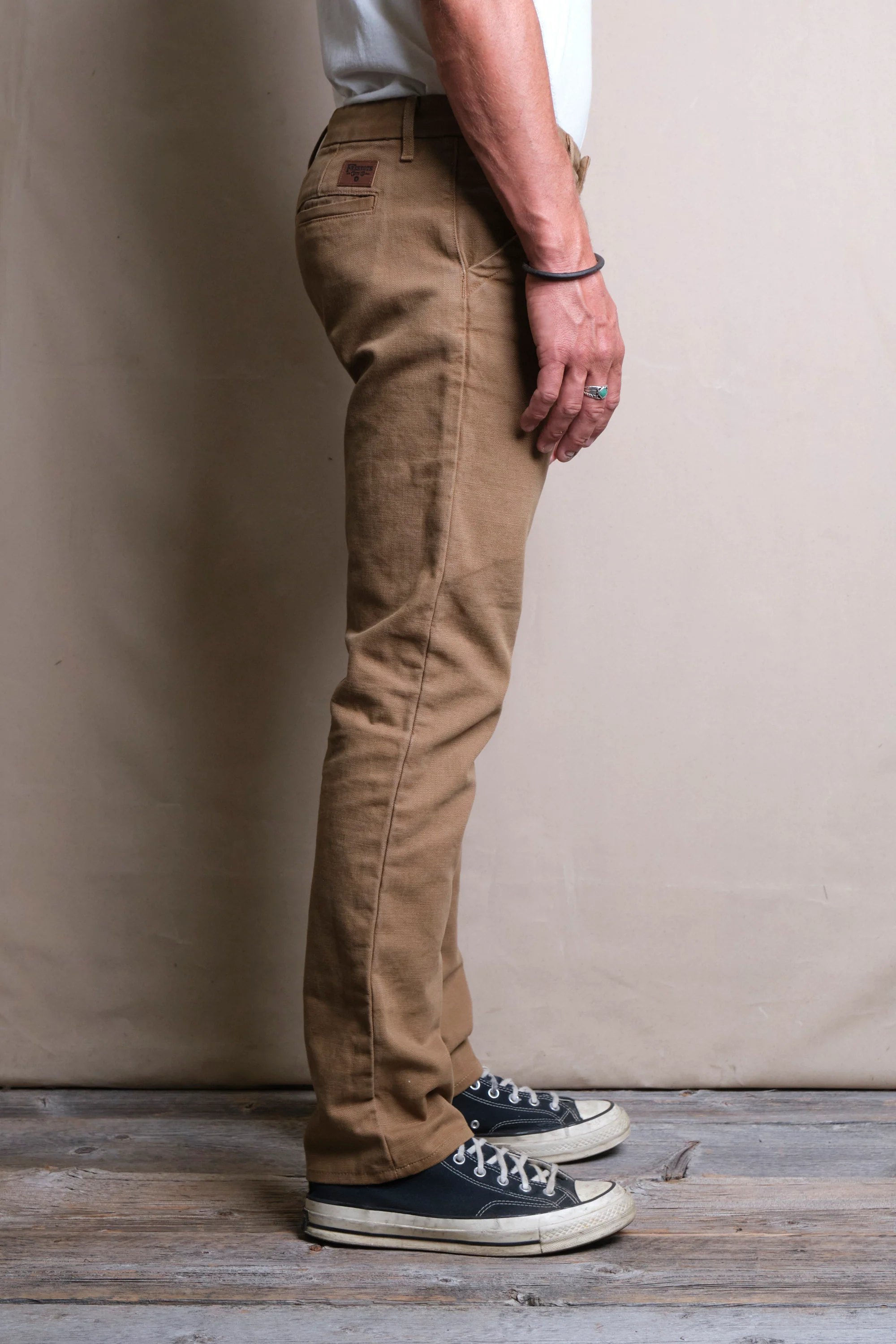 Workers Chino Slim Fit <span> 14 Ounce Slub Tan</span> - Image 3